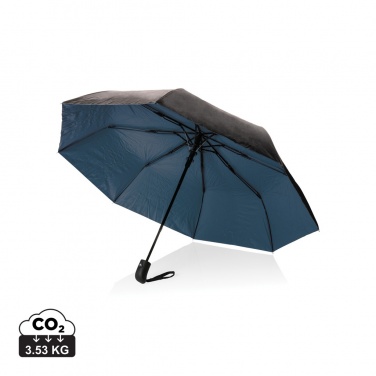 Logotrade corporate gift picture of: 21" Impact AWARE™ RPET 190T Pongee dual colour mini umbrella